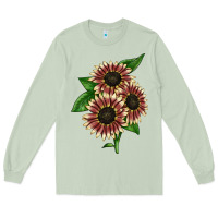 Matcha strawberry blonde sunflower Long Sleeve Tee - LillyAllenDesigns