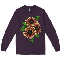 Plum strawberry blonde sunflower Long Sleeve Tee - LillyAllenDesigns