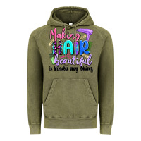 Vintage Olive making hair beautiful is kinda my thing Vintage Hoodie - Artiststas