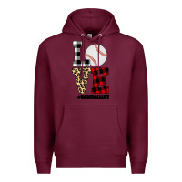 Burgundy Love, Baseball Premium Hoodie - Bettercallsaul