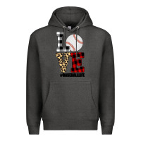 Charcoal Heather Love, Baseball Premium Hoodie - Bettercallsaul