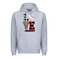 Heather Grey Love, Baseball Premium Hoodie - Bettercallsaul