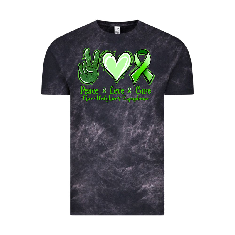 Peace Love Cure Non Hodgkin's Lymphoma Vintage Tee by Jasminsmagicworld | Teevron