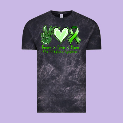 Peace Love Cure Non Hodgkin's Lymphoma Vintage Tee Designed By Jasminsmagicworld