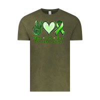 Vintage Olive peace love cure non hodgkin's lymphoma Vintage Tee - Jasminsmagicworld