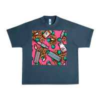 Midnight Navy Medicines And Pills Seamless Pattern Urban Heavy Tee - BundleAndBundleShop