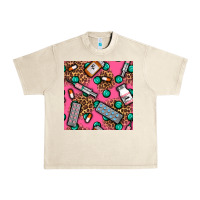 Sandshell Medicines And Pills Seamless Pattern Urban Heavy Tee - BundleAndBundleShop