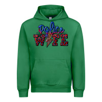 Emerald police wife with lightning bolt Urban Hoodie - CowGirlArtShop