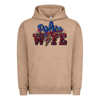 Pigment Burro police wife with lightning bolt Urban Hoodie - CowGirlArtShop