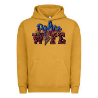 Pigment Peanut Butter police wife with lightning bolt Urban Hoodie - CowGirlArtShop