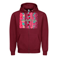 Burgundy valentines day brushstroke background brushstroke Zipper Hoodie - NancyCooperArtShop