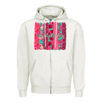 Oatmeal Heather valentines day brushstroke background brushstroke Zipper Hoodie - NancyCooperArtShop