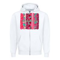White valentines day brushstroke background brushstroke Zipper Hoodie - NancyCooperArtShop