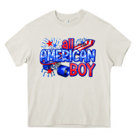 Cream all american boy billie wilder Heavy Core Tee - texasbilliewilder