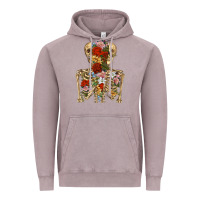Vintage Zinc flower skeleton Vintage Hoodie - RanaPortraitStore