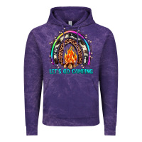 Cloud Purple let's go camping rainbow Vintage Hoodie - JahusDesignShop