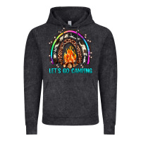 Vintage Black let's go camping rainbow Vintage Hoodie - JahusDesignShop