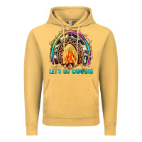 Vintage Mustard let's go camping rainbow Vintage Hoodie - JahusDesignShop