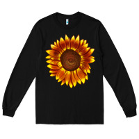 Black tiger eyes sunflower Long Sleeve Tee - LillyAllenDesigns