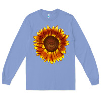 Colony Blue tiger eyes sunflower Long Sleeve Tee - LillyAllenDesigns