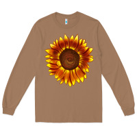 Toasted Coconut tiger eyes sunflower Long Sleeve Tee - LillyAllenDesigns