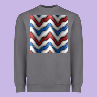 4th July Stripes Seamless Pattern Heavyweight Sweatshirt Designed By Bundleandbundleshop