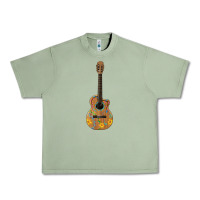 Oil Green mexican guitar Urban Heavy Tee - Artiststas