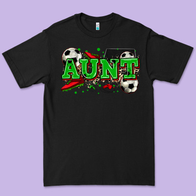 Aunt Soccer Premium Tee Designed By Zillion Design Studio