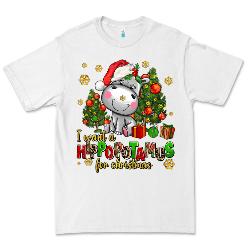 I Want A Hippopotamus For Christmas Premium Tee by AdoDesignShop | Teevron