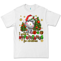 White i want a hippopotamus for christmas Premium Tee - AdoDesignShop