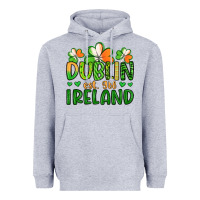 Heather Grey dublin ireland st patrick s day Heavyweight Hoodie - Artiststas