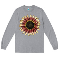Heather Grey strawberry blonde sunflower Long Sleeve Tee - LillyAllenDesigns