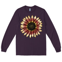 Plum strawberry blonde sunflower Long Sleeve Tee - LillyAllenDesigns