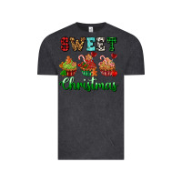 Vintage Black sweet Christmas with cupcake Vintage Tee - AdoDesignShop