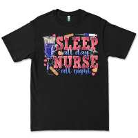 Black sleep all day nurse all night Premium Tee - texasbilliewilder