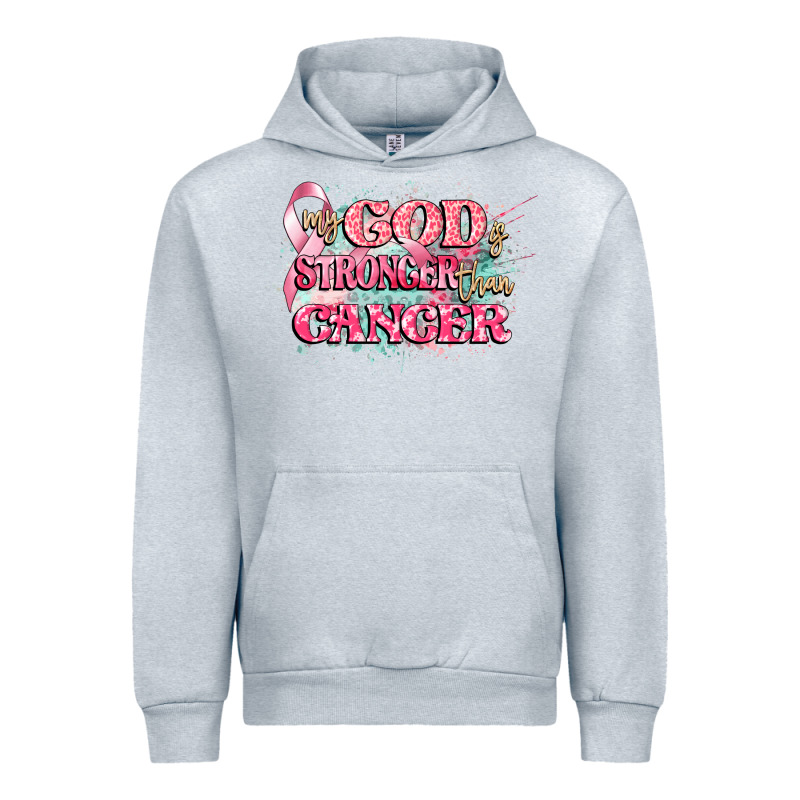 My God Is Stronger Than Cancer Urban Hoodie by CowGirlArtShop | Teevron