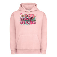 Pigment Salmon my god is stronger than cancer Urban Hoodie - CowGirlArtShop