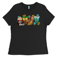 Black western rodeo coffee cup Ladies Tee - texasbilliewilder