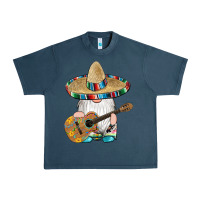 Mexican Gnomes Guitar Sombrero Serape Urban Heavy Tee | Teevron
