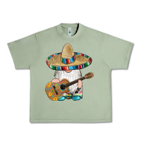 Oil Green mexican gnomes guitar sombrero serape Urban Heavy Tee - Artiststas