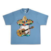 Pebble Blue mexican gnomes guitar sombrero serape Urban Heavy Tee - Artiststas