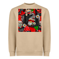 Mushroom ladybug gnomes seamless pattern Heavyweight Sweatshirt - BundleAndBundleShop