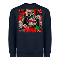 Navy ladybug gnomes seamless pattern Heavyweight Sweatshirt - BundleAndBundleShop