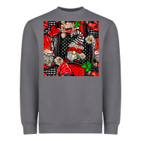 Storm ladybug gnomes seamless pattern Heavyweight Sweatshirt - BundleAndBundleShop