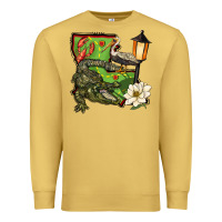 Antique Gold louisiana state Premium Sweatshirt - BarkalooDesign