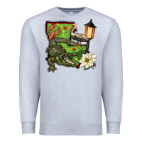 Heather Grey louisiana state Premium Sweatshirt - BarkalooDesign