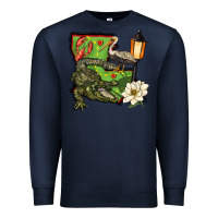 Navy louisiana state Premium Sweatshirt - BarkalooDesign