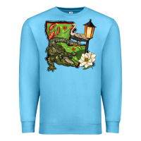 Ocean Blue louisiana state Premium Sweatshirt - BarkalooDesign