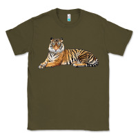 Army Green Tiger Classic Tee - LillyAllenDesigns