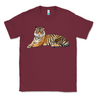 Burgundy Tiger Classic Tee - LillyAllenDesigns